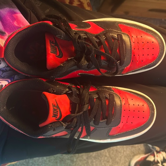 These are the “Nike court borough low recraft red black shoes